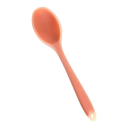 

Whigetiy 1Pc Small Multicolor Silicone Spoon Heat Resistant Nonstick Kitchen Serving Stirring Mixing Spoon Tableware Utensil for Cooking Baking Tools