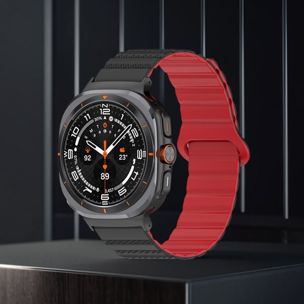 Correa de silicona magnética sin espacios para Samsung Galaxy Watch 7 Ultra 47 mm