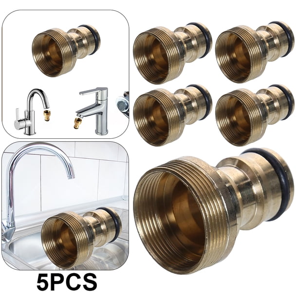 Conector Universal para Grifos Adaptador Manguera Mezcladora Portátil Accesorio Unión Tubería 5 Uds.
