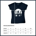 thumbnail image 7 of Alien Bigfoot Loch Ness Monster Moon Women's V-Neck T-shirt Funny Space UFO Hunter Sasquatch Yeti Dinosaur Nerd Believe Tee, 7 of 7