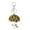 Yellow, variant on Adorable Floral Mushroom Cloth Fabric Keyring Charm for Women Keychain Bag Decoration Fashion Ornament