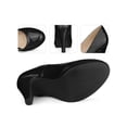 thumbnail image 2 of BLISSFUL STEP Round Toe Platform Stiletto Heel Mary Jane Pumps for Women Black 7, 2 of 6