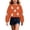 1-Orange2057, variant on Byoo Halloween Sequin Ghost Sweatshirt for Toddler Girls Cropped Long‑Sleeve Print Kid Tops Tees