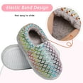 thumbnail image 4 of ​Berhood Girls Slippers Warm Plush Fuzzy House Slippers for Kids Indoor Memory Foam Bedroom Shoes Fade Green Little Kid 13, 4 of 6