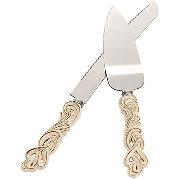 Vintage Style Wedding Cake Knife and Serving Set Wedding Cake Knife (Set of 2)