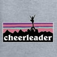 thumbnail image 5 of Wild Bobby Cheerleader Silhouette Girl Sports Women Standard V-Neck Tee, Heather Grey, XX-Large, 5 of 5