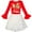 Red, variant on Girls Dress Christmas Santa Long Sleeve Party Dress 4 Years