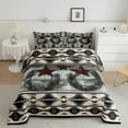 thumbnail image 2 of Erosebridal Horseshoe Stars Comforter Sets,Bohemian Aztec Comforters & Duvets,Vintage Room Decorative,Breathable,Reversible,2pcs, 2 of 7