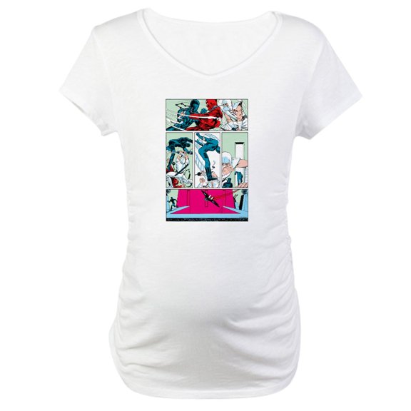 CafePress - G.I. Joe Snake Eyes Vs. Women's Maternity T Shirt - Cotton Maternity T-shirt, Cute & Funny Pregnancy Tee