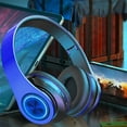 thumbnail image 7 of Hwkond Headphones Wireless Bluetooth Headphones Wireless Bluetooth Headset Subwoofer Bluetooth 5.2 Mobile Computer Game Music Sports Game Headphones Wtih LED Light on Clearance, 7 of 7