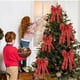 thumbnail image 1 of Adorno Navideño de Lazo | Colgante Rojo para Árbol de Navidad | Lazo Reutilizable con Marco de Acero Resistente a La Decoloración para Envolver Regalos | Decoración Navideña para Interiores y Exterio, 1 of 6