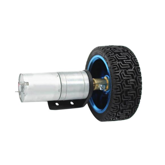 Silver 25GA370 DC Gear-Box Reducer Electric Motor Gear-Box Reducer with Wheel 12V 16RPM