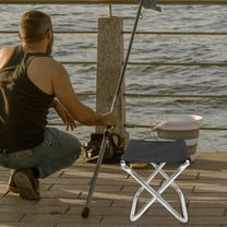 BESTYASH Aluminum Alloy Portable Folding Fishing Chair with Carry Bag, Lightweight Outdoor Camping and Travel Seat