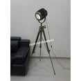 thumbnail image 2 of Vintage Modern Collectible Chrome Searchlight Home Black Screw Tripod Nautical Spotlights, 2 of 3