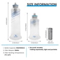 thumbnail image 4 of Purewell Collapsible Squeeze Bottle Water Filter System 1000ml for Trail Running, Through Hiking, Travel, Cycling, and Fishing white, 4 of 12