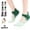 Set A - Green Field, variant on Women's Non-Slip Pilates Yoga Socks with Grips, 5-Toe Breathable Cotton Sports Socks, For Pregnant Women
