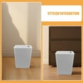 thumbnail image 3 of FELTECHELECTR Plastic Bathroom Waste Bin With Lid Slim Modern For Household Users 1Pack, 3 of 8