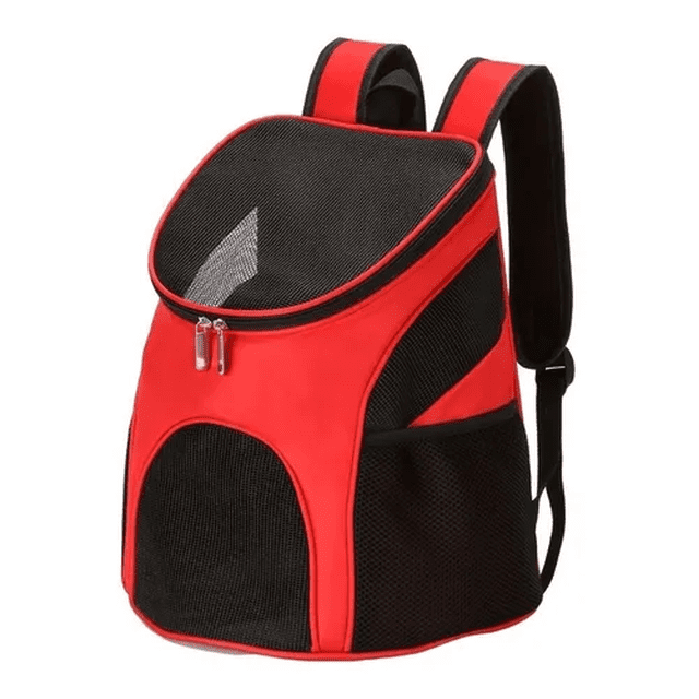 Mochila De Viaje Para Mascota Perro Gat Rojo Malubero Malu1471
