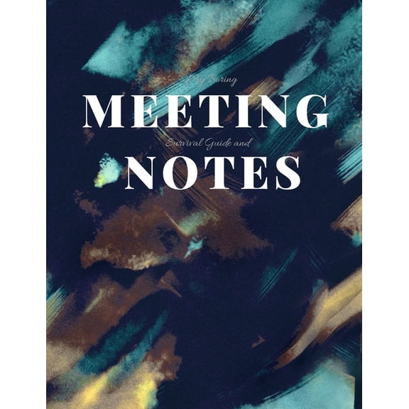 My Boring Meeting Survival Guide and Notes : 8.5x11 Meeting Notebook and Puzzle Book (Paperback)