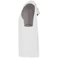 thumbnail image 4 of Holloway Sportswear S Echo Short Sleeve Hoodie White/Graphite Heather 222545, 4 of 4