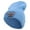 Sky Blue, variant on Beard Papi Embroidered 12 Inch Long Knitted Beanie - Navy OSFM