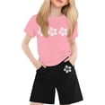 thumbnail image 1 of Ensembles de Tenues pour Filles Tout-Petits T-shirt à Manches Courtes Imprimé Col Rond Vêtements pour Enfants Vêtements pour Filles Taille 2-3T, 1 of 4