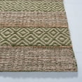 thumbnail image 3 of SAFAVIEH Natural Fiber Wenonah Striped Area Rug, Green/Natural, 6'6" x 6'6" Square, 3 of 8