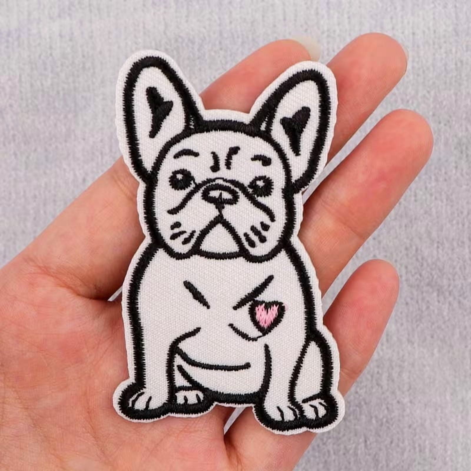 Pack of 3 embroidered iron-on patches for sewing, suitable for jackets and backpacks
