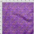 thumbnail image 4 of oneOone Polyester Spandex Purple Fabric Ocean Fish Fabric For Sewing Printed Craft Fabric By The Yard 56 Inch Wide, 4 of 4