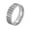 silver, variant on Men's Stainless Steel 6MM Creative Tire Pattern Hip Hop Biker Ring Silver Size 8