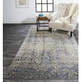 thumbnail image 4 of Feizy Bleecker Modern Chevron, Gray/Yellow/White, 6'7" x 9'6" Area Rug Easy Care Stain Resistant Fade Resistant Bohemian & Eclectic Abstract Design Carpet for Living Dining Bed Room, 4 of 5