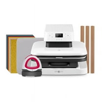HTVRONT Automatic & Mini Heat Press, Smart Machine With 12 Pcs Mixed Color Vinyl Bundle