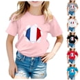 thumbnail image 5 of TZEWGL Cute Shirt For Kid Sport Prints Short Sleeve Round Neck Basic Clothes For Newborns size 10-11T, 5 of 5