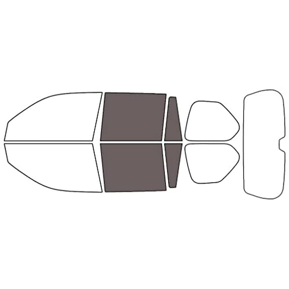 Rvinyl Window Tint Kit Compatible with Lexus GX 2010-2023 - Back Precut Kit - 35%