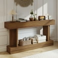 thumbnail image 2 of HOMCOM Table Console de 63 Pouces de Long, Table d'Entrée Vintage, Brun Foncé, 2 of 10