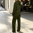 thumbnail image 6 of Karymi 2 Piece Sets for Women Solid Two Piece Loungewear Set, Crew Neck Short Sleeve T-Shirt with Flap Chest Pocket, Elastic Drawstring Waist Casual Shorts, 6 of 6