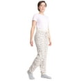 thumbnail image 2 of Luxury Soft Cozy Leopard Print Lounge Pants with Tie Knot String, Gray Leopard Jogger Pants, Size: S/M, Jasmine Trading, 2 of 4