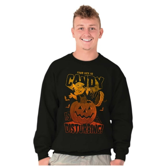 Retro Halloween Dennis Lack of Candy Unisex Plus Size Sweatshirt Brisco Brands 5X