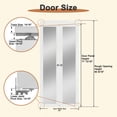 thumbnail image 4 of 60" X 80" 3-Lite Paneled Manufactured Wood and Glass Pivot-French Door With Installation Hardware Kit, 4 of 7