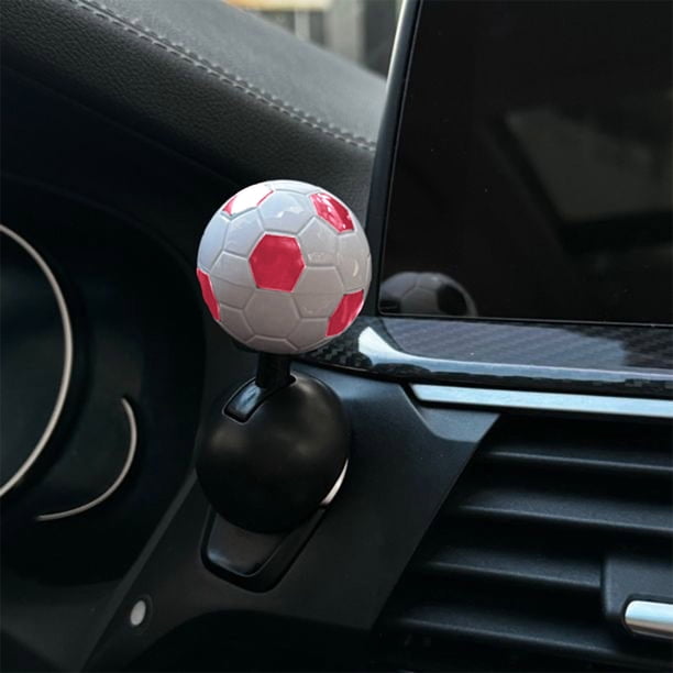 Botón de Arranque de Coche con Forma de Balón de Fútbol. Divertido Adorno para Coche con Forma de Balón de Fútbol.