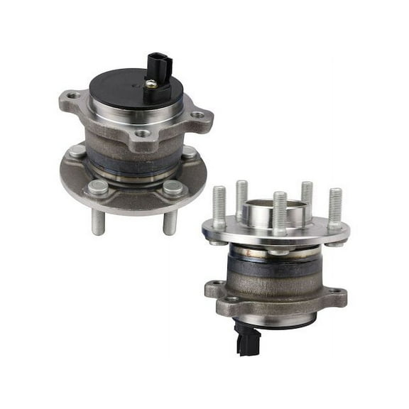 Rear Wheel Hub Assembly Set - Compatible with 2013 - 2019 Ford Escape FWD 2014 2015 2016 2017 2018