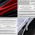 thumbnail image 6 of Beartech 3 Pcs American Flag Bedding Set Queen Size Holiday American Flag Duvet Cover American Flag Quilt Cover Red Black Gray Stripe Independence Day Decor, 6 of 9