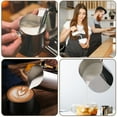 thumbnail image 3 of Remiawy Milk Frothing Pitcher, 600ml (20oz) Milk Frother Cup Stainless Steel Steaming Pitcher, Cappuccino Espresso Coffee Accessories Latte Art Barista Steam Pitchers Milk Jug Cup with Decorating Pen, 3 of 6