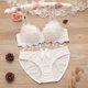 thumbnail image 1 of New Thin Wireless Bra Girl Bra Gather Adjustable Lace Bow Student Comfortable Girl Bra Teenage Girls Clothing 14 16 18 YearsBlue12 He Qiyong unisex, 1 of 1