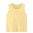 thumbnail image 2 of MKOSPLRT Workout Tanks for Kid Girls' Boys' Sleeveless Crew Neck Summer Tops Basic Solid Stretch Tanks Comfy Undershirts 2-15 Years, 2 of 5