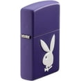 thumbnail image 4 of Zippo Lighter - Personalized Customize Message Engrave on Backside for Playboy Bunny (Purple Matte 49286), 4 of 9