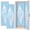 Color 1, variant on 2 Pcs School Locker Magnetic Wallpaper 12" x 36" Seashell Starfish Coastal Pink Border Pastel Blue Reusable Removable Locker Accessories Back to School Supplies