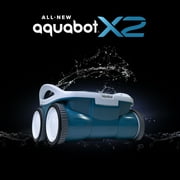 quabot X2 Robotic Pool Cleaner with Powerful Scrubbing Brush, Dual High Capacity Filters, AutoX Pool Mapping, and 2 Year Warranty