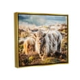 thumbnail image 5 of Stupell Industries Pleasant Highland Cattle Grazing Mossy Pasture At Dawn Photograph Metallic Gold Floating Framed Canvas Print Wall Art, Design by James Dobson, 5 of 5