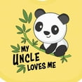 thumbnail image 4 of Inktastic My Uncle Loves Me Cute Panda Boys or Girls Baby Bib, 4 of 4